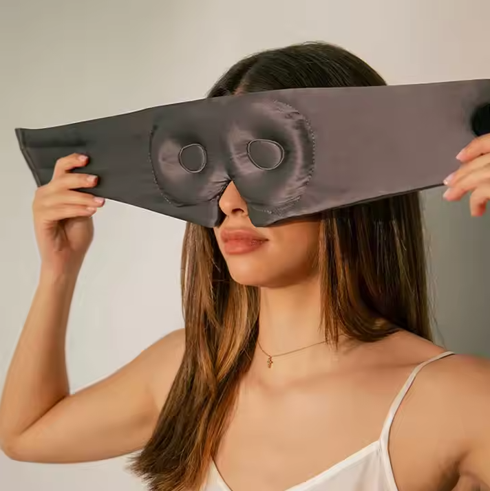 Silk Sleep Eye Mask - Eyelash Protecting & Contoured